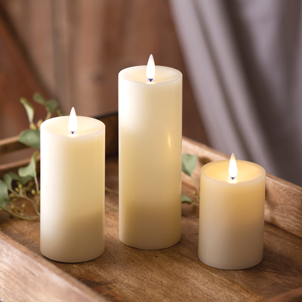 Cozy Glow Infinite Wax Pillar Candle - 3 x 4