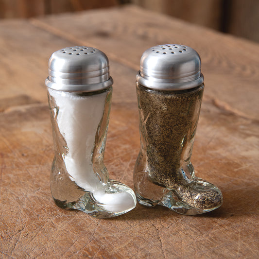 Set of Two Cowboy Boot Salt & Pepper Shakers - Box of 2