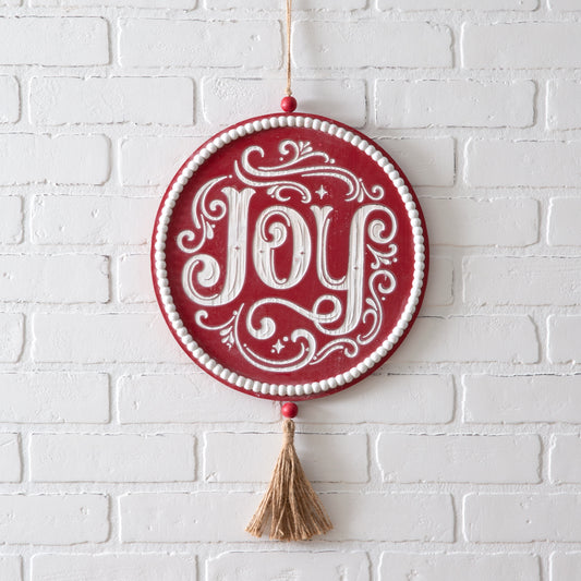 Cheerful 'Joy' Wall Ornament