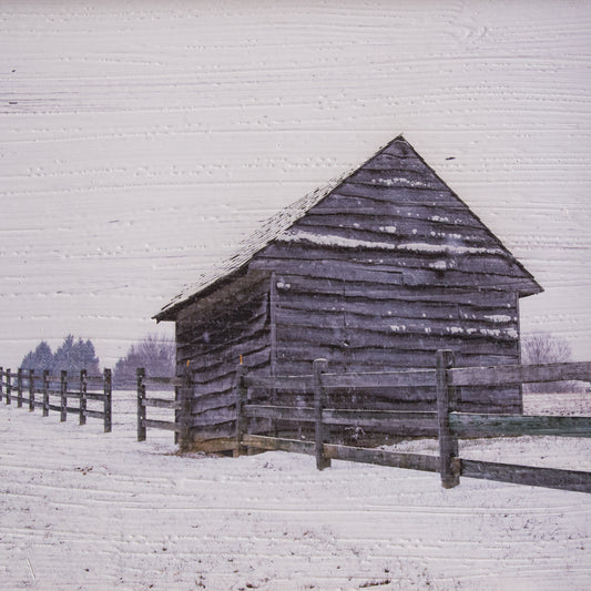 Snowy Barn Wall Art