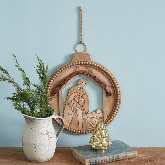 Charming Nativity Wall Ornament