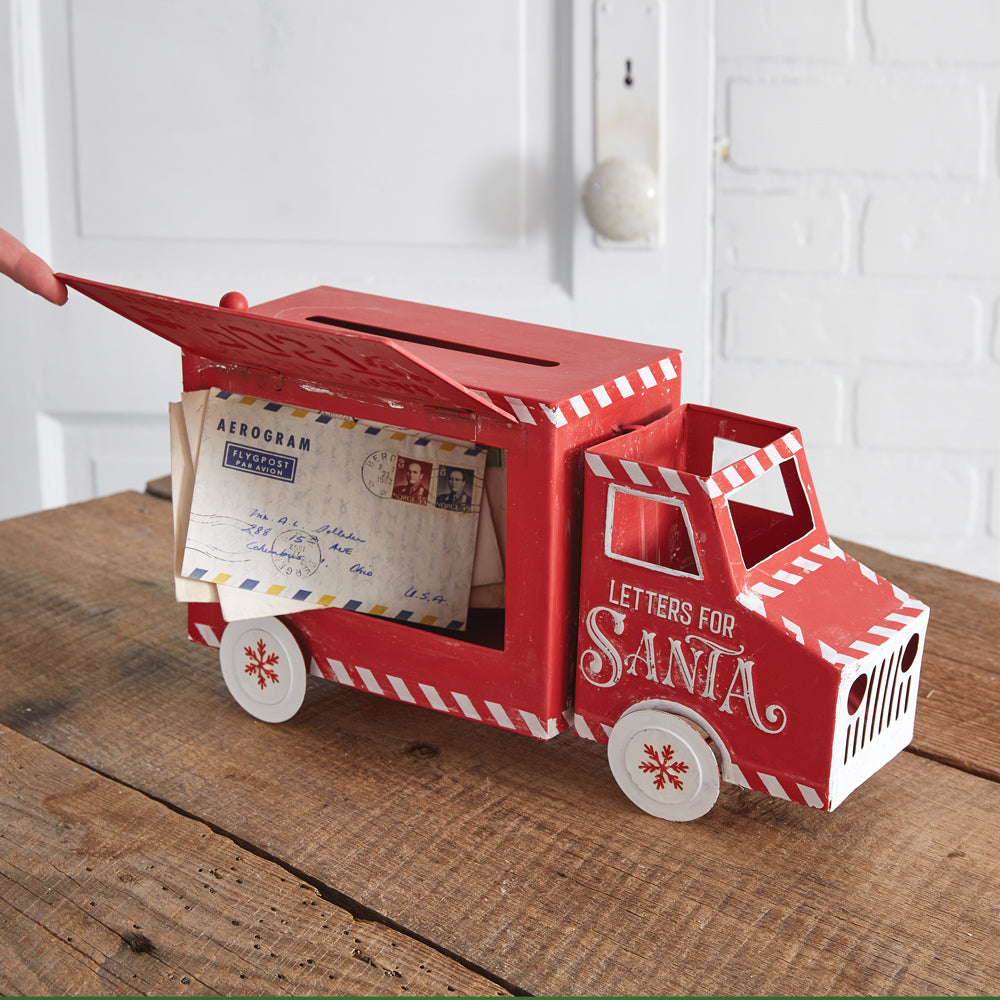 Charming North Pole Delivery Truck Decor