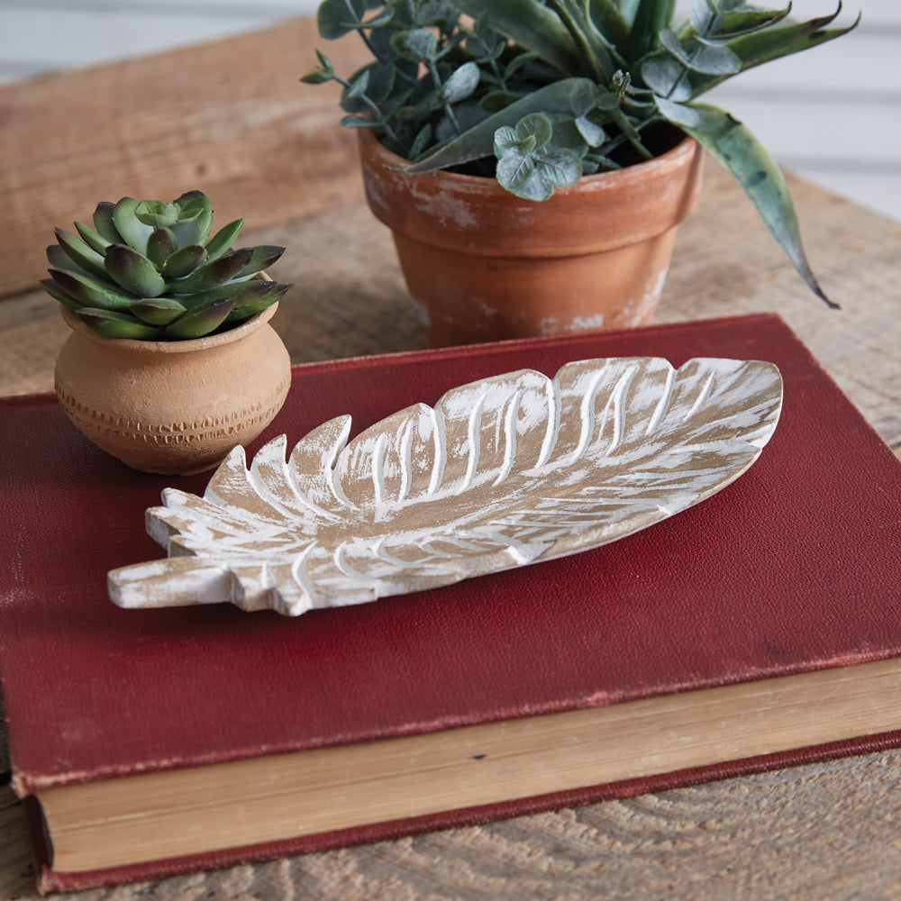 Wood Leaf Trinket Dish