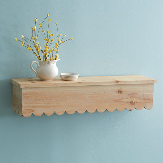 Scalloped Floating Shelf