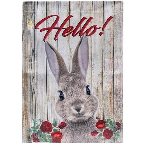 Hello! Bunny Garden Flag