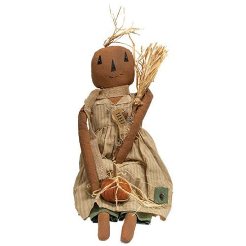 Tabby Pumpkin Girl Doll