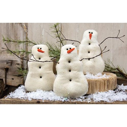 Set of 3 Little Snowmen