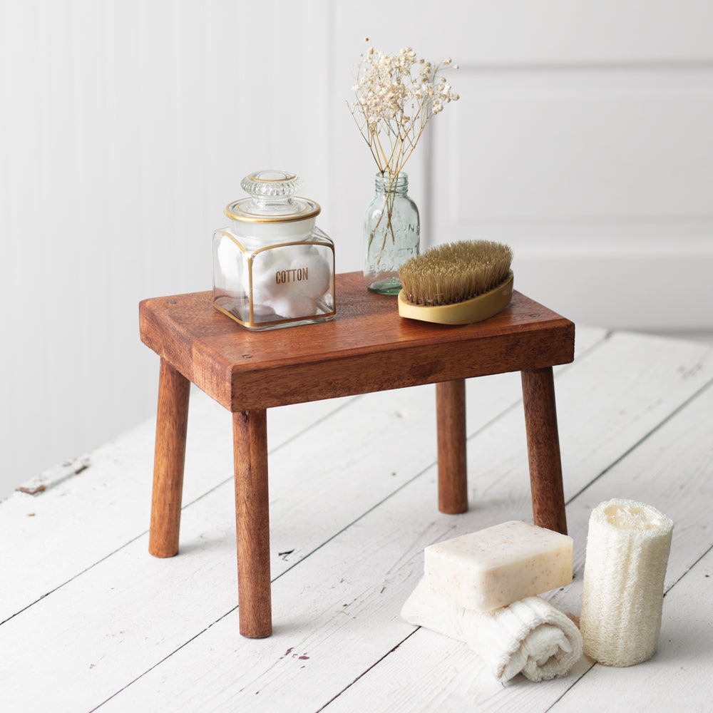 Traditional Farm Footstool - Countryside Home Decor