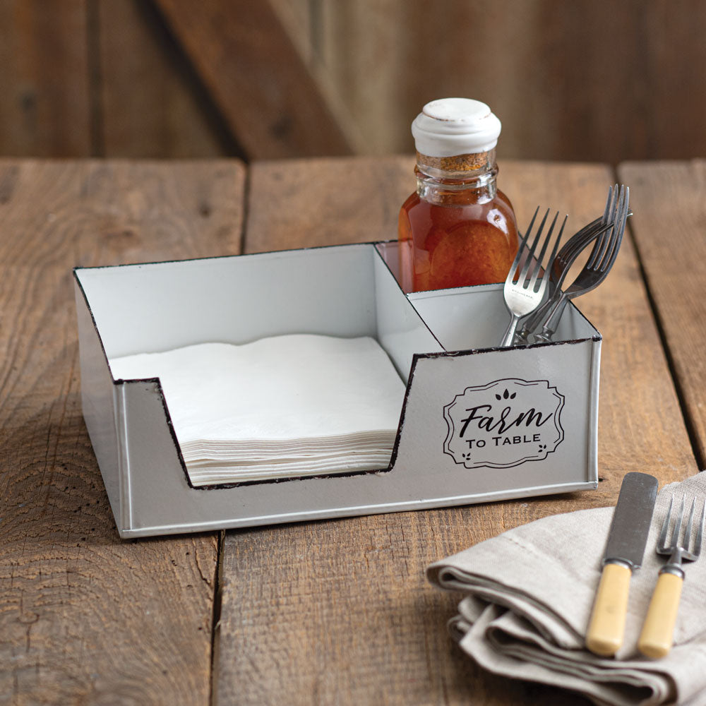 Farm to Table Napkin Caddy - Countryside Home Decor