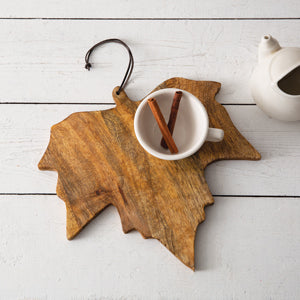 Maple Leaf Wood Board - Countryside Home Decor