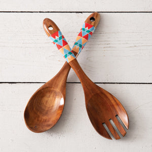 Saffron Salad Server Set - Countryside Home Decor