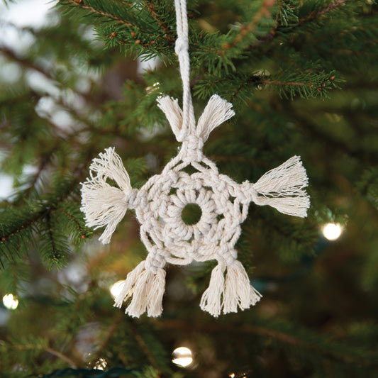 Macrame Star Ornament - Box of 4 - Countryside Home Decor