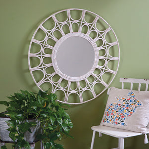 Barbados Rattan Mirror - Countryside Home Decor