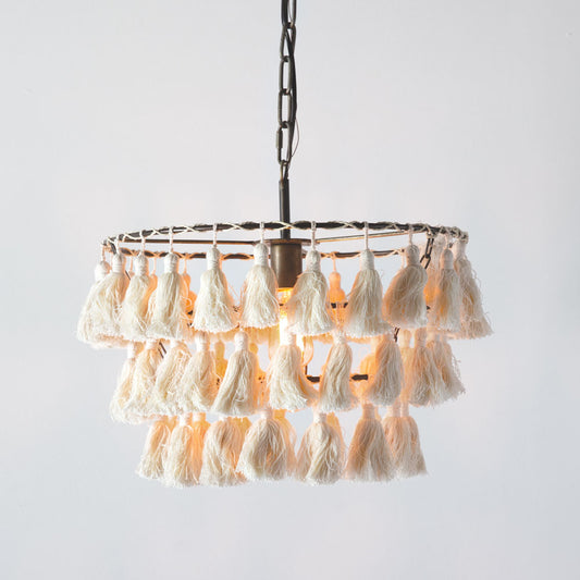 Farrah Tassel Pendant - Countryside Home Decor