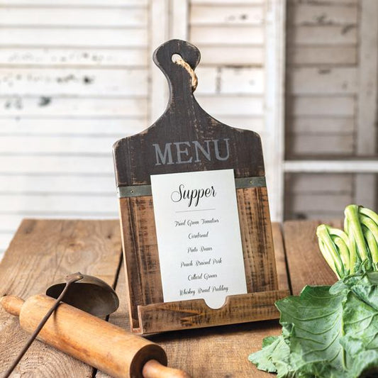 Wooden Menu Holder - Countryside Home Decor