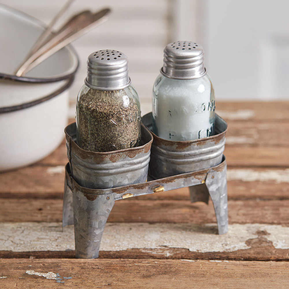 Salt and Pepper Holders Countryside Home Decor