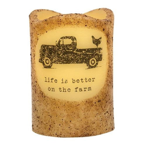 Better on the Farm Truck Pillar 3x4.5" - Countryside Home Decor Rustic Farmhouse Decor